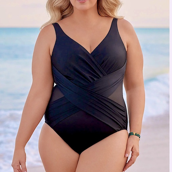 Miraclesuit Illusionist Palma Crossover One Piece, 22W - Picture 1 of 16